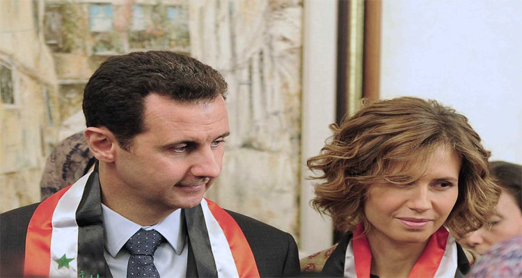 بشار الأسد وزوجته