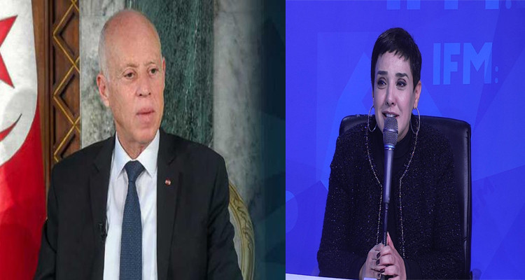 سنية الدهماني وقيس سعيد