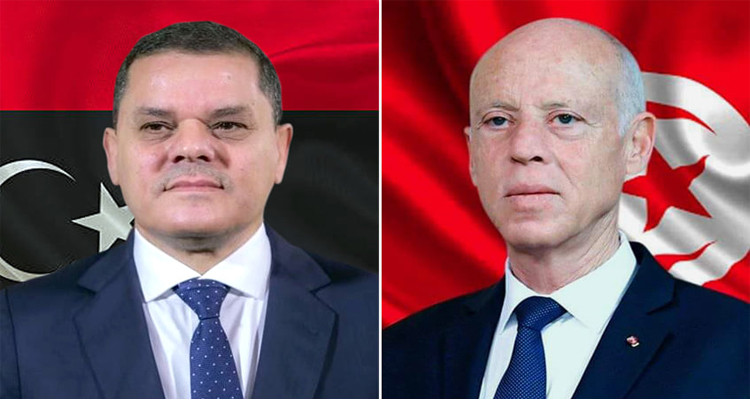 قيس سعيد وعبد الحميد دبيبة