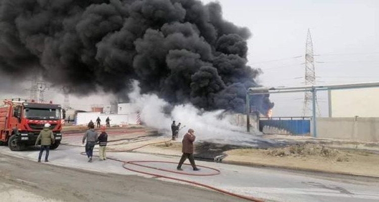 انفجار معمل الزفت في قابس