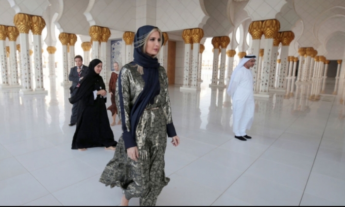 بعد وزيرة صهيونة...ايفانكا ترامب في مسجد الشيخ زايد