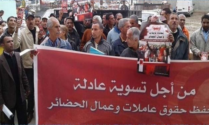 عمال الحضائر يقررون الدخول في الإحتجاجات مجددا
