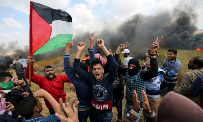 استشهاد فلسطيني في الذكرى الأولى لمسيرات العودة