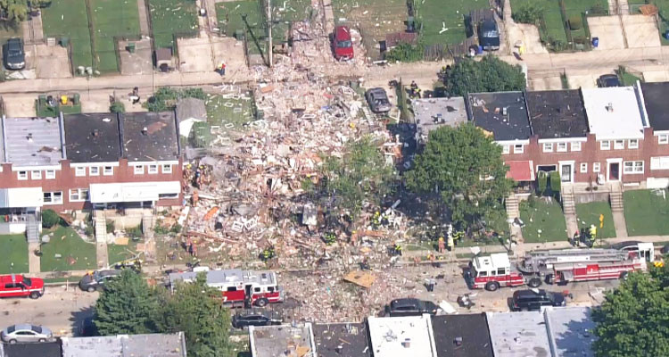 انفجار هائل في بالتيمور الأمريكية يسوي عدة مبان بالأرض (فيديو وصور)