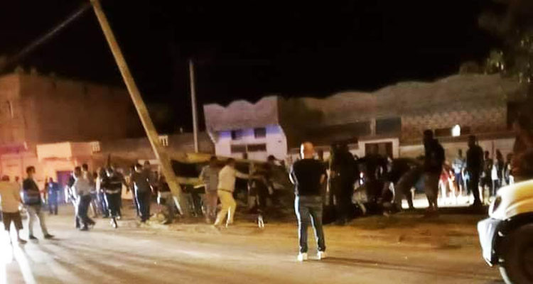 منزل بورقيبة: إصابة 4 أمنيين ومواطنين اثنين في حادث مرور