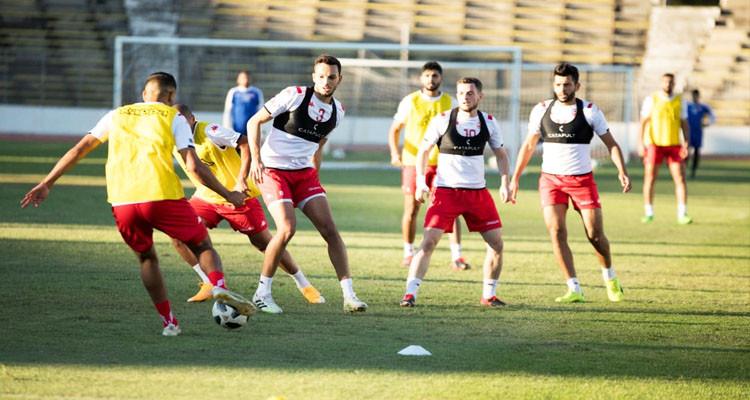 حصة تدريبية رابعة للمنتخب التونسي وطاقم تحكيم مصري لودية السودان