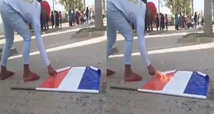 الناطق باسم محكمة تونس2: الاحتفاظ بشاب أحرق علم فرنسا في الزهروني