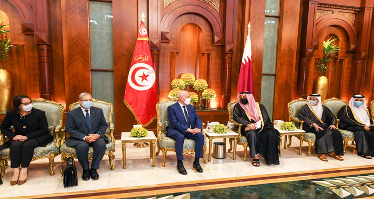 وصول رئيس الجمهورية قيس سعيد إلى قطر في زيارة دولة