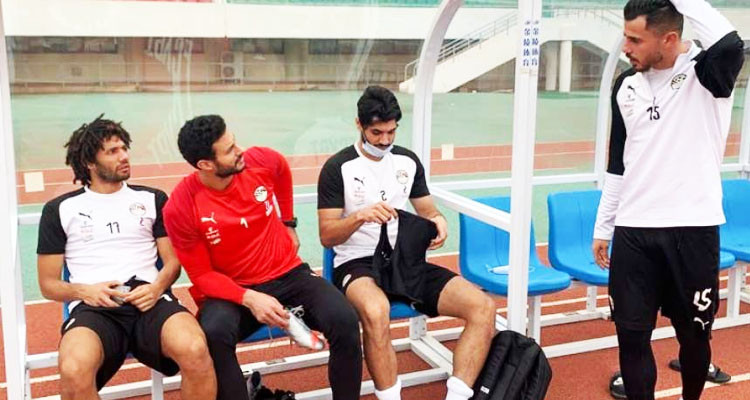 إصابة لاعب منتخب مصر محمد النني بفيروس كورونا قبل مواجهة الطوغو 