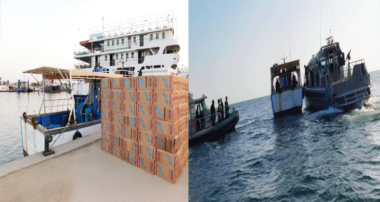جيش البحر يحبط تهريب كميات من السجائر عبر البحر ويطيح بـ7 مهربين