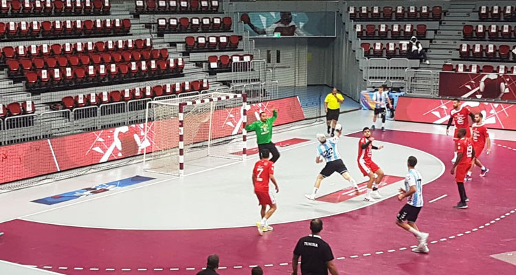 المنتخب التونسي ينهزم أمام الارجنتين 27-28 في دورة قطر الدولية