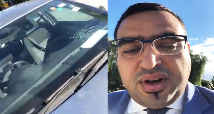 أسامة الصغير يتهم أنصار جمعية النساء الديمقراطيات بتهشيم سيارته