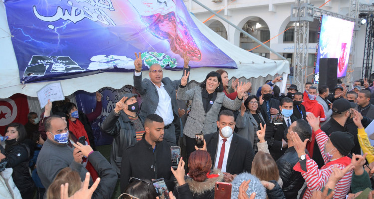 عبير موسي: سنعلن عن خطوات تصعيدية من خيمة اعتصام الغضب لإنقاذ تونس