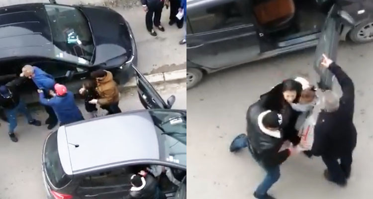 فيديو صادم لأمنيين بأزياء مدنية يوقفون رجلا وامرأة بعنف شديد أمام طفليهما؟