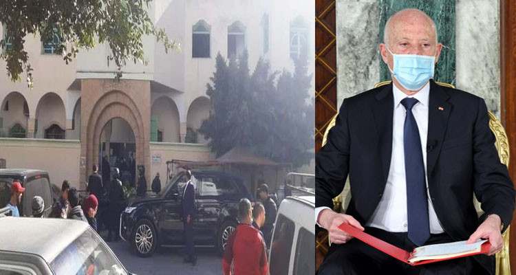 رئيس الجمهورية يؤدي صلاة الجمعة بجامع أحد في حي التضامن