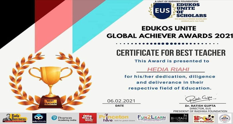 تتويج 4 تونسيين في مسابقة أفضل مدرس منجز في العالم لسنة 2021