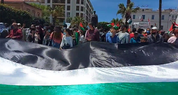 تحرك حاشد بالعاصمة يطالب بسن قانون يجرم التطبيع مع ''العدو الصهيوني''