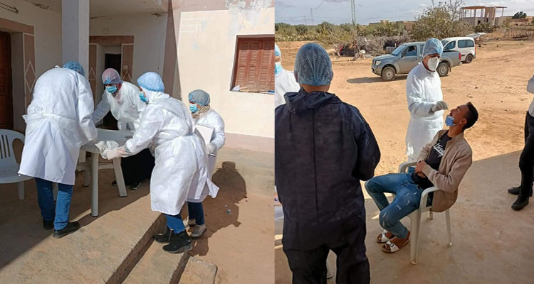 الشراردة: تقصي ميداني لمخالطي بعض الحالات الإيجابية المجمعة لإصابات كورونا