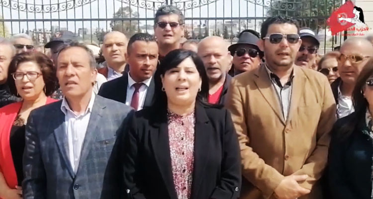 عبير موسي تؤكد منعها رفقة قيادات حزبها من دخول روضة الشهداء بالسيجومي