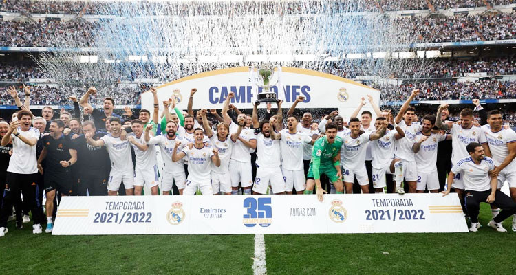 ريال مدريد بطلا لإسبانيا قبل 4 جولات من نهاية الموسم