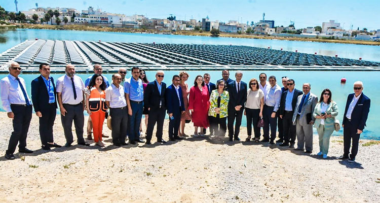 أول محطة فولطاضوئية عائمة في تونس والشرق الأوسط وإفريقيا تدخل حيز الاستغلال