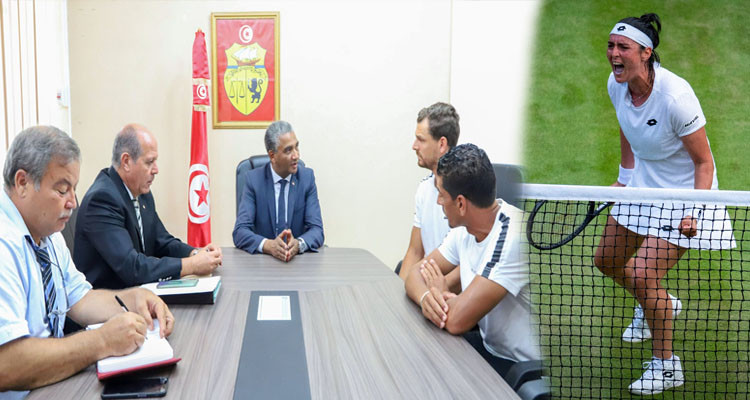 تدارس صيغ توفير عقار لإنشاء أكاديمية أنس جابر للتنس محور جلسة بوزارة الرياضة