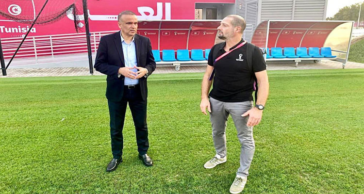 الجريء يزور مقر إقامة وملعب تمارين المنتخب في مونديال قطر 2022
