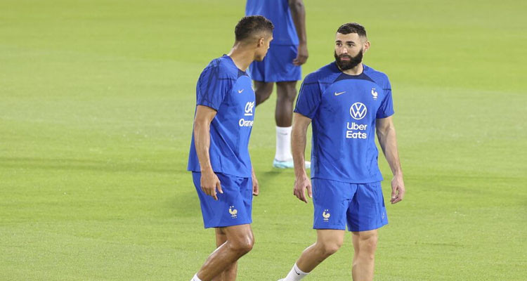 كريم بنزيما وفاران ينضمان إلى التدريبات الجماعية للمنتخب الفرنسي