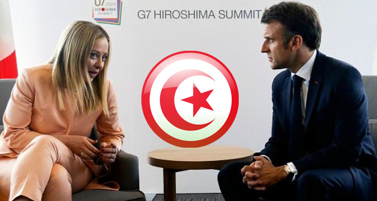 الهجرة والوضع في تونس محور لقاء ماكرون بميلوني في قمة الدول السبع