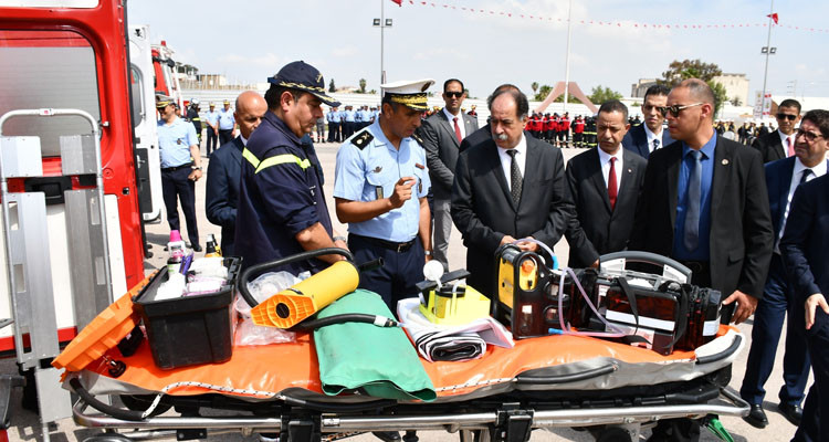 وزير الداخلية يؤكد السعي لتدعيم الحماية بالمعدات والتجهيزات 