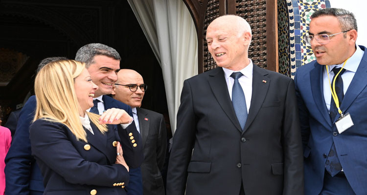 ميلوني: ناقشنا مع سعيد فرضية عقد مؤتمر دولي حول موضوع الهجرة والتنمية