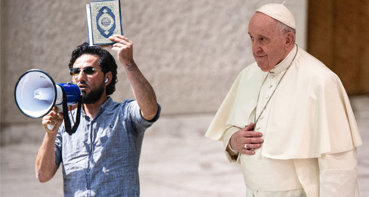 بابا الفاتيكان يشعر بالغضب والاشمئزاز من حرق المصحف الشريف في السويد