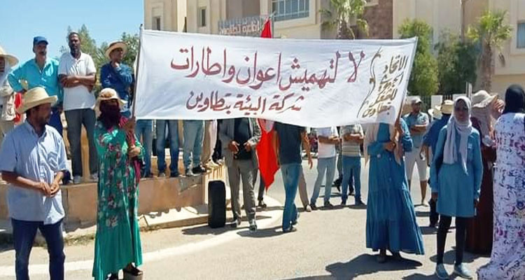 تطاوين: تجدّد احتجاجات العاملين في شركة البستنة