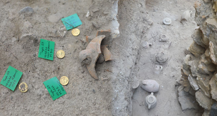 العثور على قطع ذهبية وجرار خلال الحفريات بمعبد توفاة قرطاج
