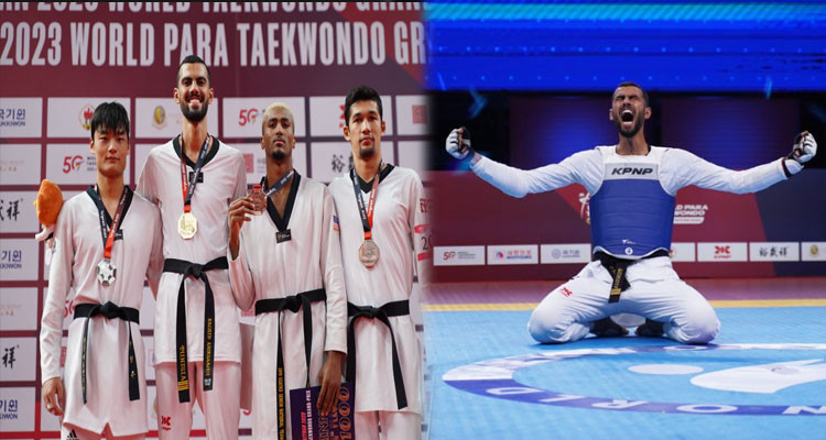 فراس القطوسي يحصد ذهبية في بطولة الجائزة الكبرى للتايكواندو بالصين