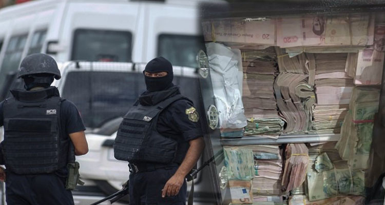 الحمامات: فرقة خاصة من تونس العاصمة تداهم منزلا وتحجز مبلغا ماليا كبيرا