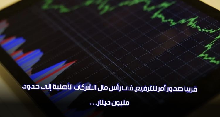 قريبا صدور أمر للترفيع في رأس مال الشركات الأهلية إلى حدود مليون دينار