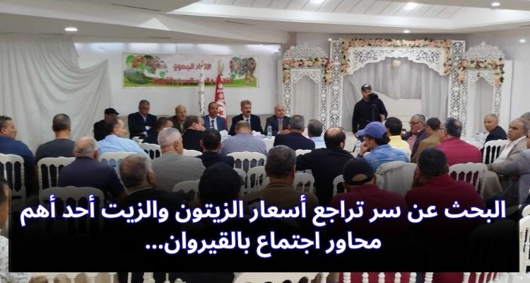 البحث عن سر تراجع أسعار الزيتون والزيت أحد أهم محاور اجتماع بالقيروان