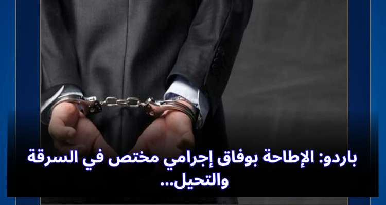 باردو: الإطاحة بوفاق إجرامي مختص في السرقة والتحيل