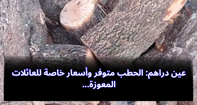 عين دراهم: الحطب متوفر وأسعار خاصة للعائلات المعوزة