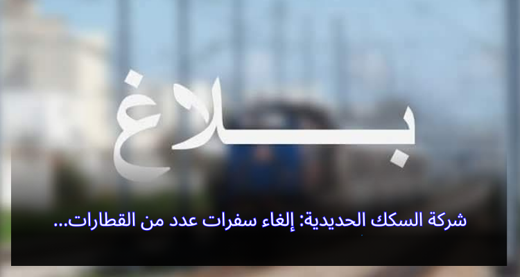 شركة السكك الحديدية: إلغاء سفرات عدد من القطارات