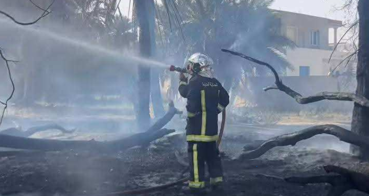 جرجيس: اخماد حريق بنزل مهجور بعد عمليات إطفاء تواصلت ساعتين