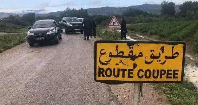 وادي مليز: انقطاع حركة المرور عبر وادي الرغاي