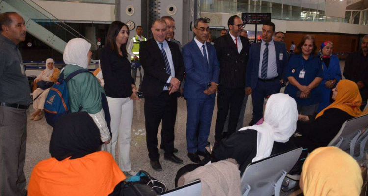 انطلاق أولى رحلات العمرة لموسم 2025-2026 عبر مطار النفيضة