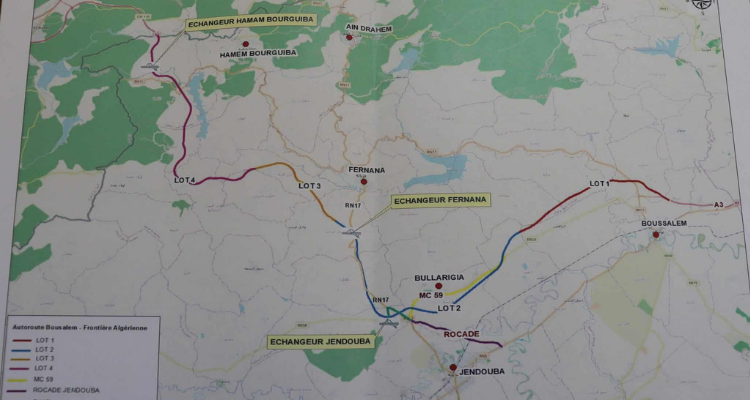 جندوبة:جلسة بمقر الولاية لمتابعة مشروع الطريق السيارة من بوسالم للحدود الجزائرية