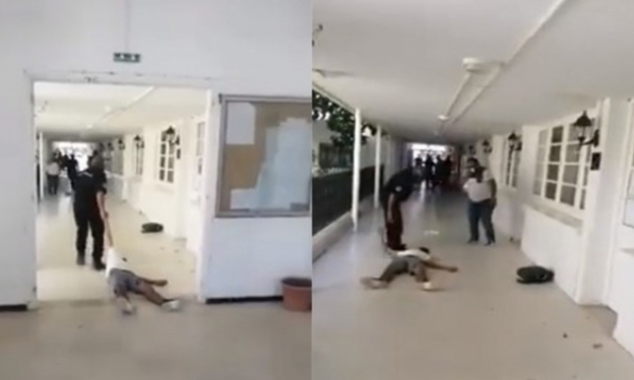 نقابة الأمن توضح: العون لم يسحل الطالب بل كان يجره لإسعافه خارج المؤسسة الجامعية (فيديو) 