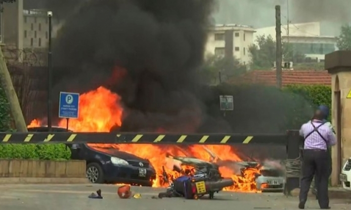 انفجار ضخم وسط نيروبي