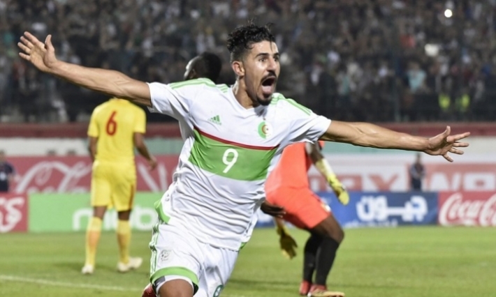 بغداد بونجاح يقود الخضر للفوز على المنتخب القطري 