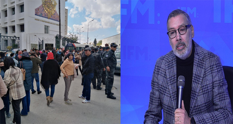 برهان بسيس والتدخل البوليسي في اعتصام الأساتذة المعطلين عن العمل