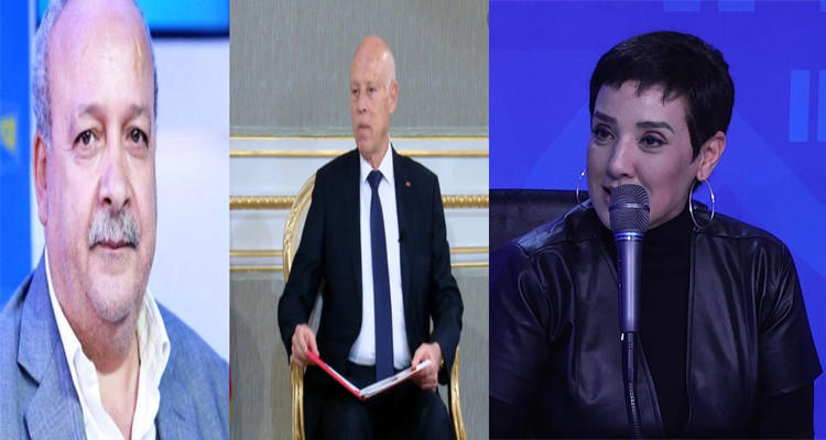 سنية الدهماني وقيس سعيد